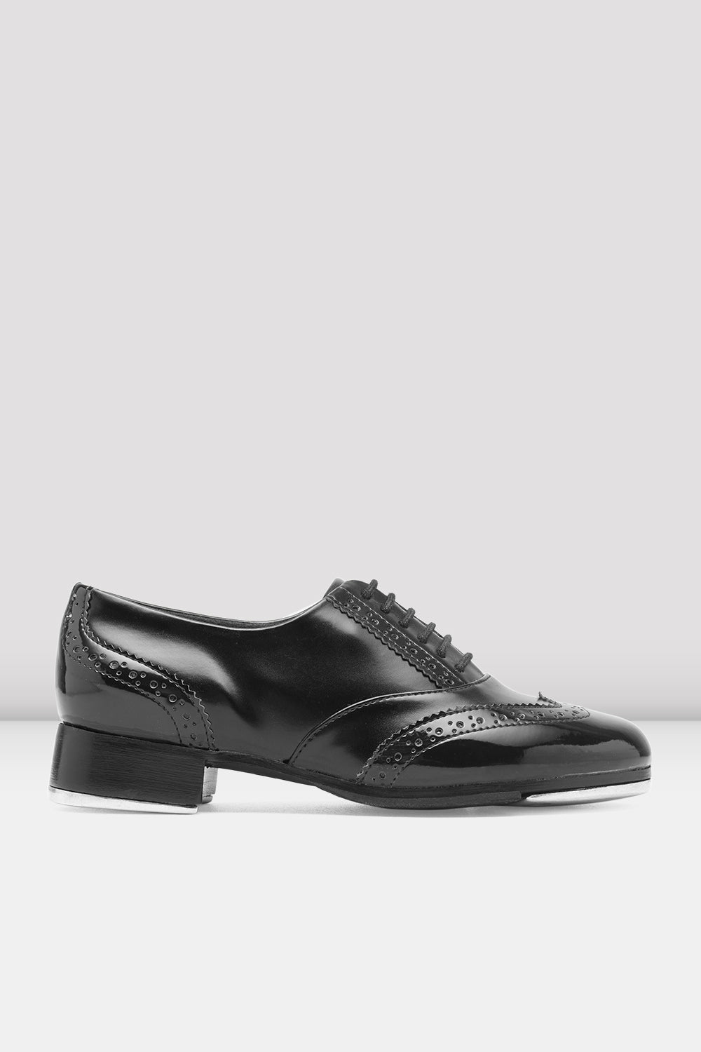 BLOCH Ladies Charleston Tap Shoes, Black Synthetic Leather