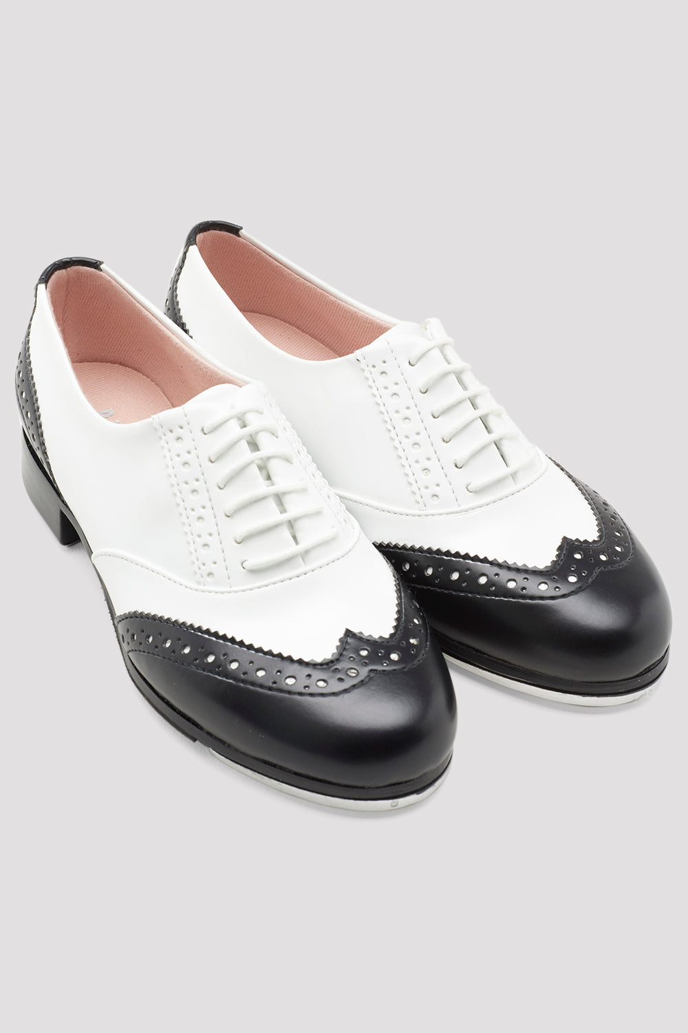 Ladies Charleston Tap Shoes, White/Black | BLOCH UK