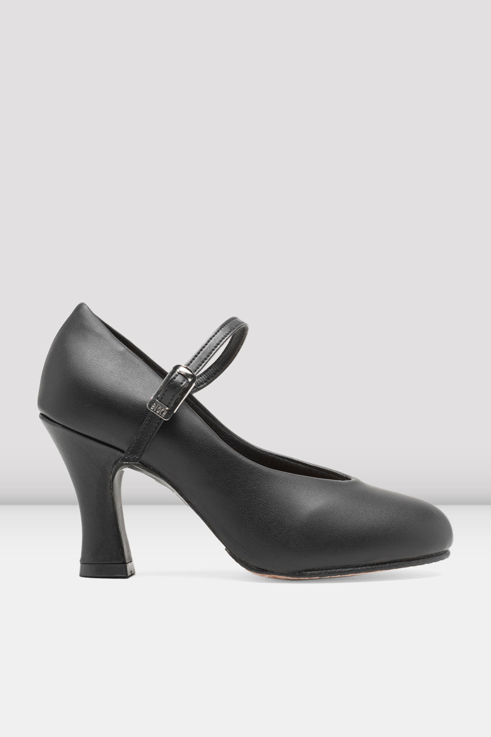 BLOCH Ladies Broadway-Hi Character Shoes, Black Synthetic Leather