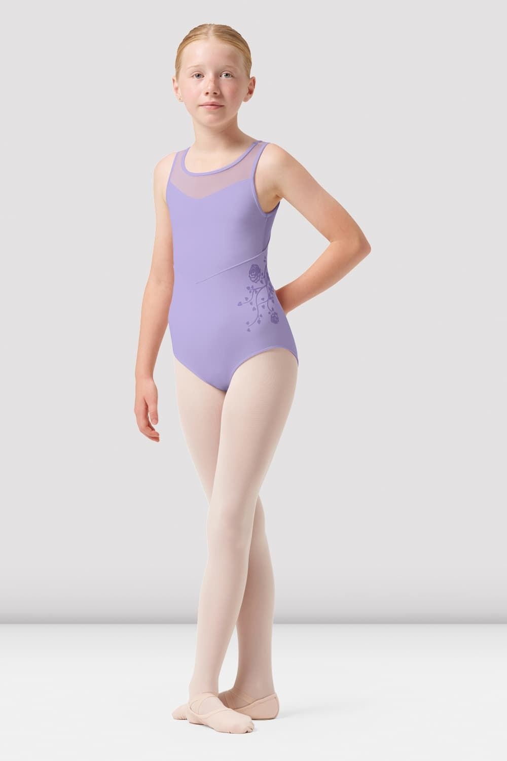 BLOCH Girls Hannah Tank Leotard, Lilac