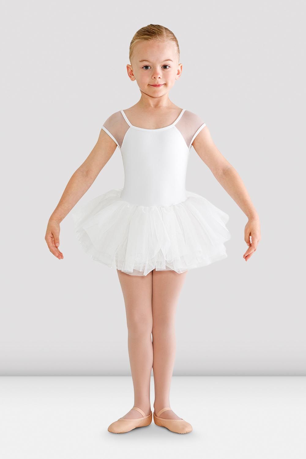 BLOCH Girls Hanami Tutu Leotard, White