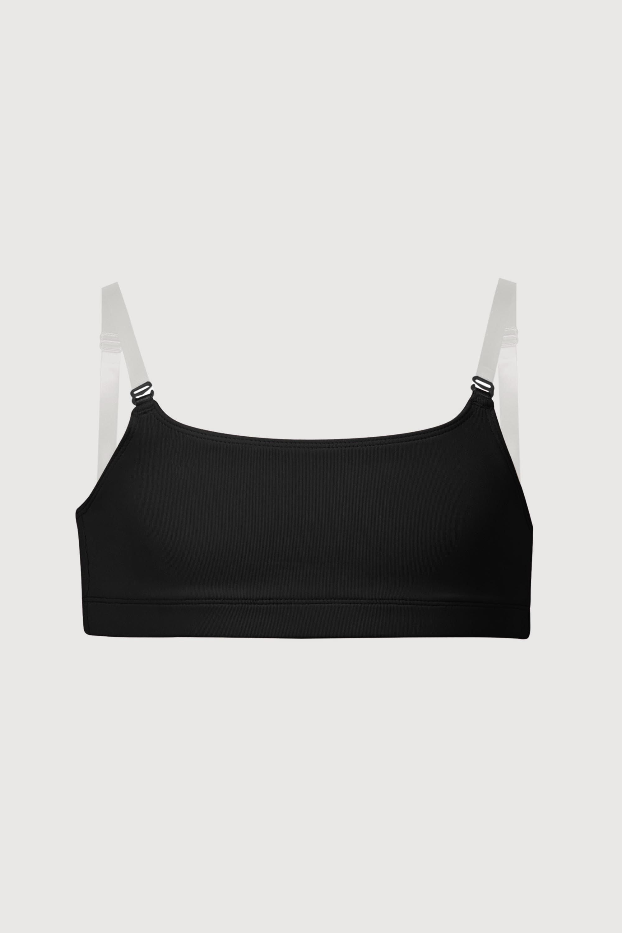 BLOCH Girls Leia Crop Top, Black