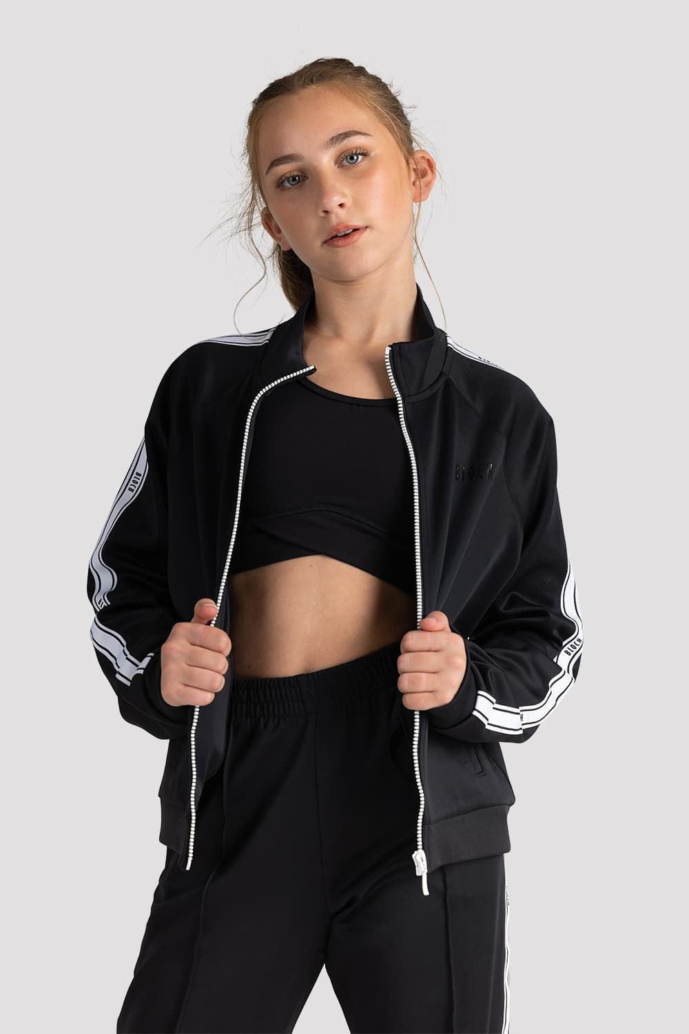 Childrens Bloch Logo Track Jacket, Black