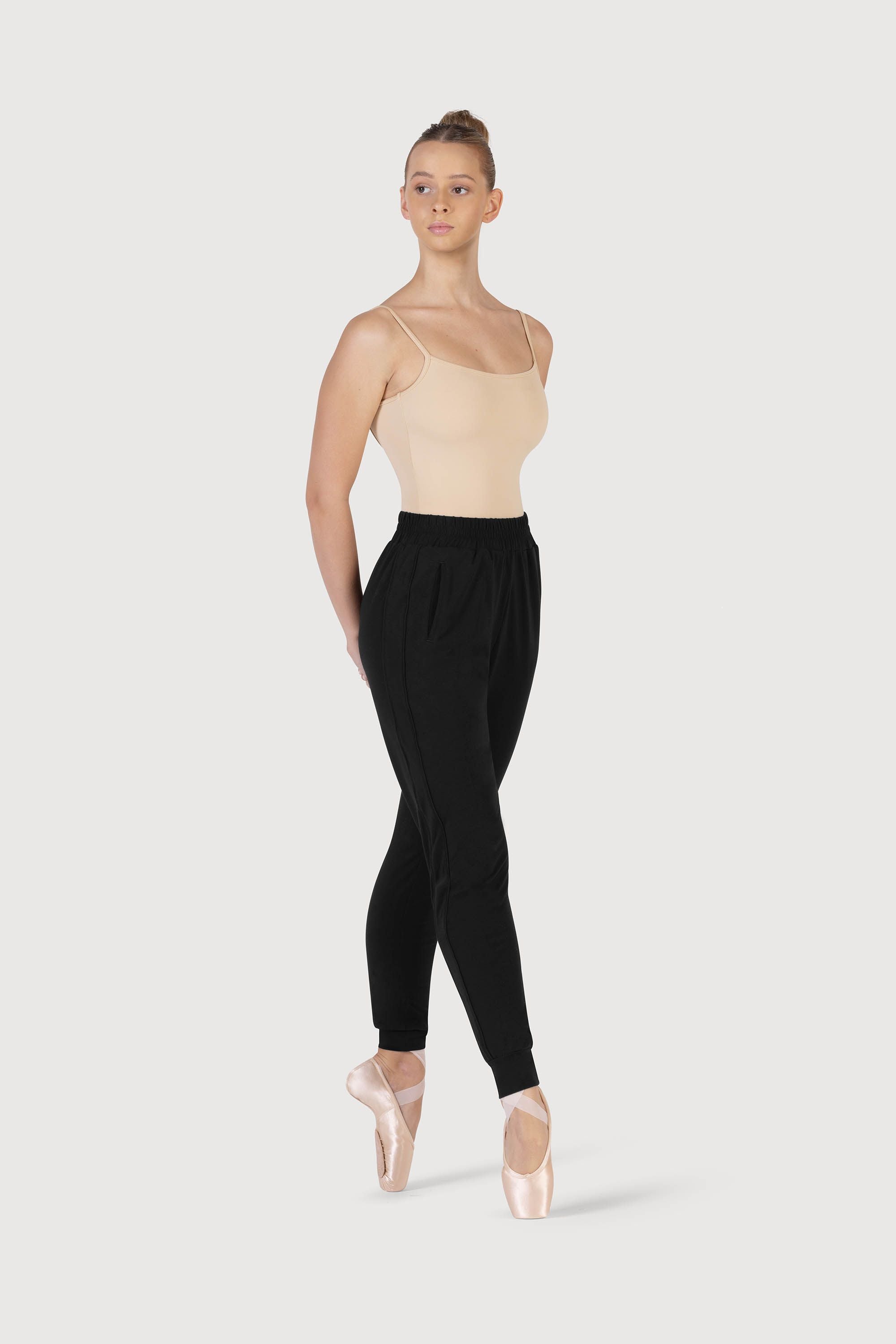 BLOCH Ladies Shauna Soft Tapered Trousers, Black