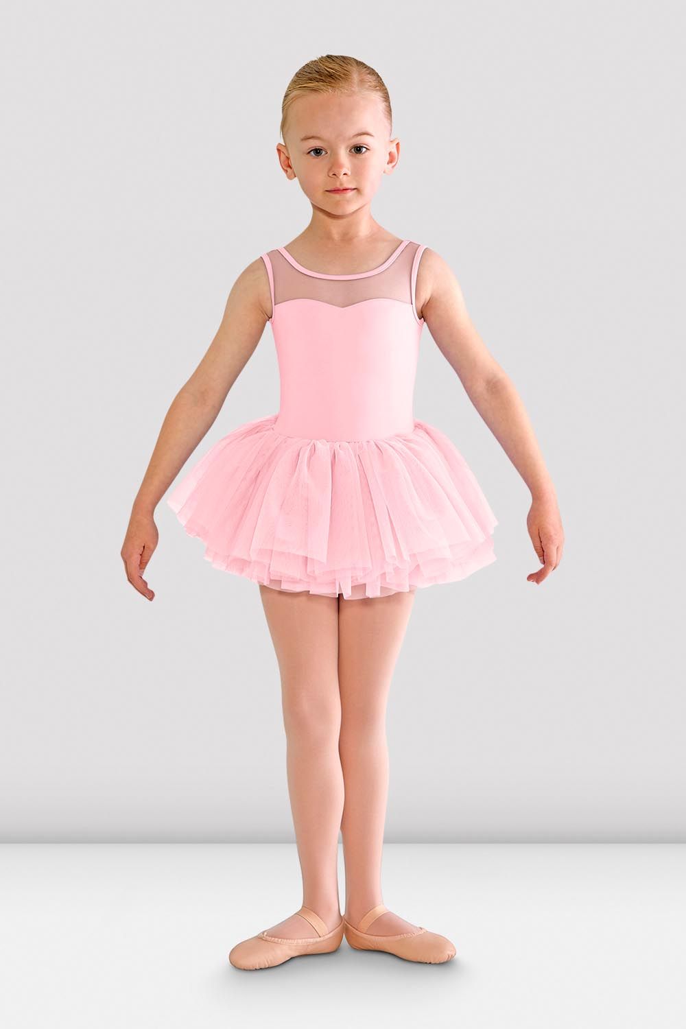 BLOCH Girls Emica Tutu Leotard, Candy Pink