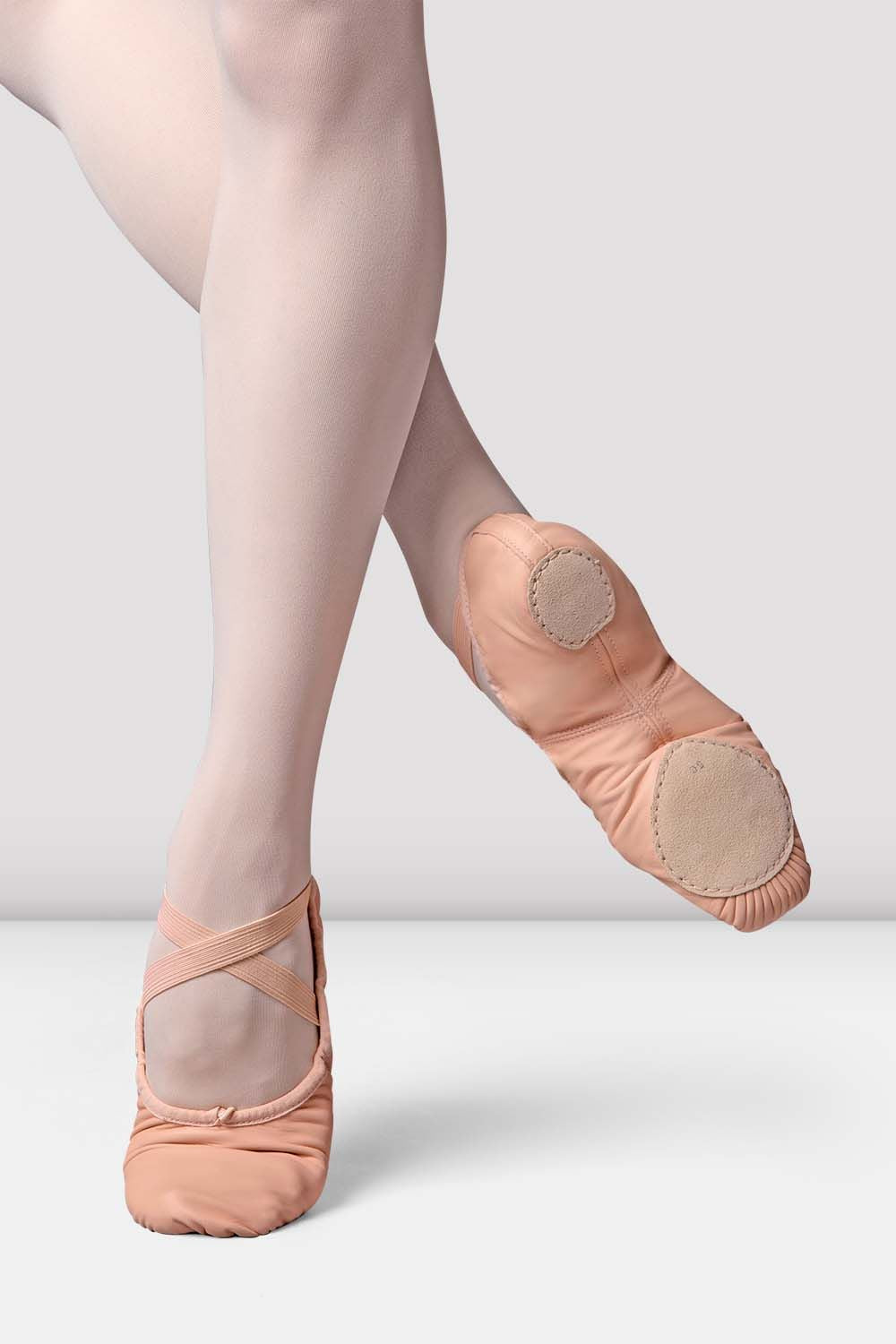 BLOCH Ladies Precision Leather Ballet Shoes, Pink Leather