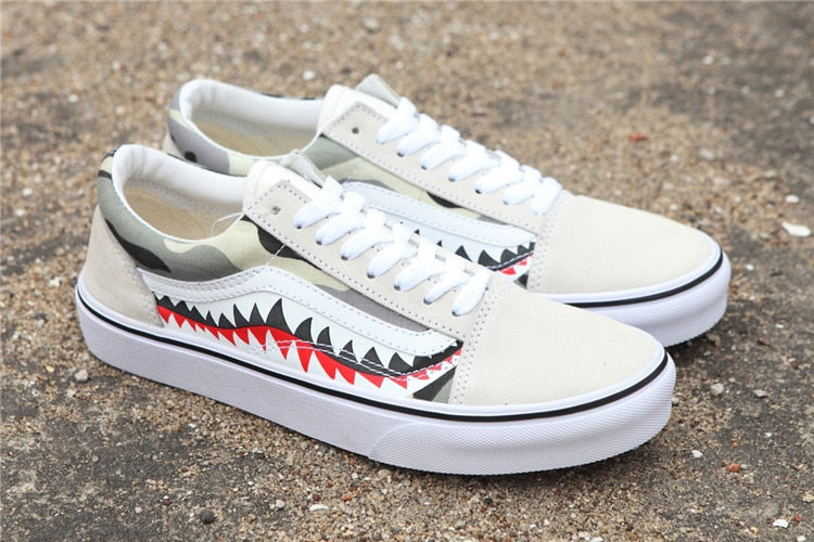 tenis vans x bape