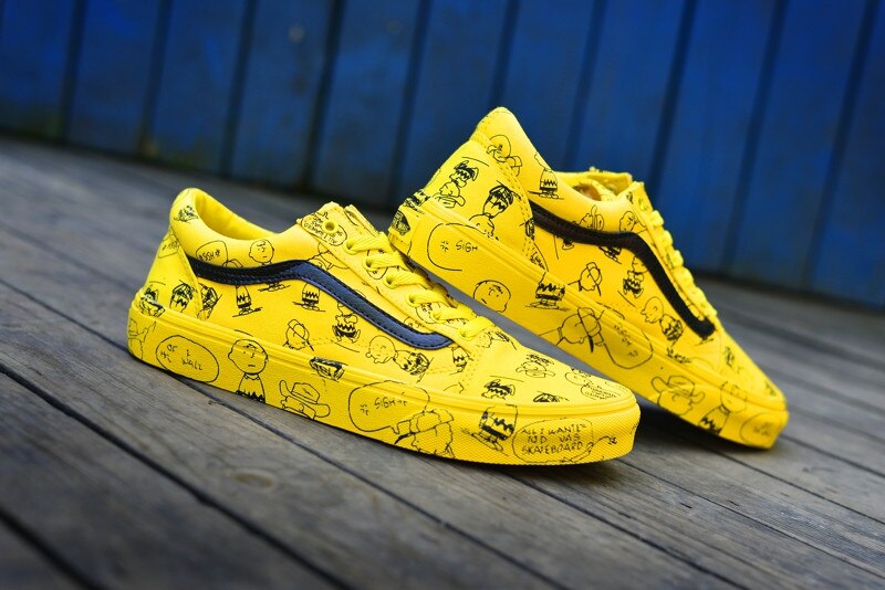 vans snoopy yellow