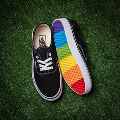 rainbow vans sole