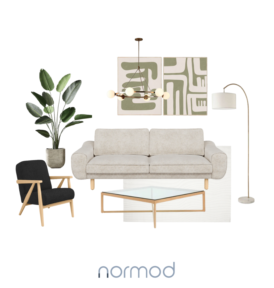 Modern ev dekorasyonu moodboard - Normod