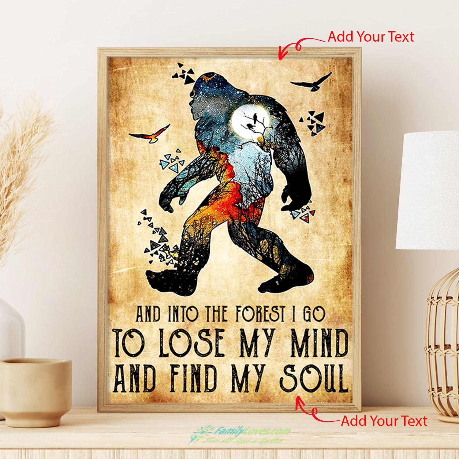 And Into The Forest I Go To Lose My Mind And Find My Soul Large Canvas Art Poster Decor All Size 1