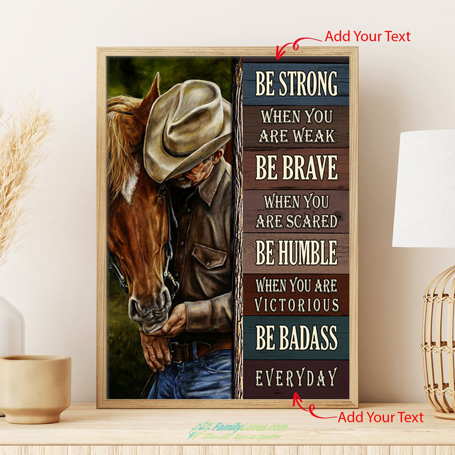 Be Strong When You Are Weak Be Brave Painting Canvas Poster 16X20 All Size 1