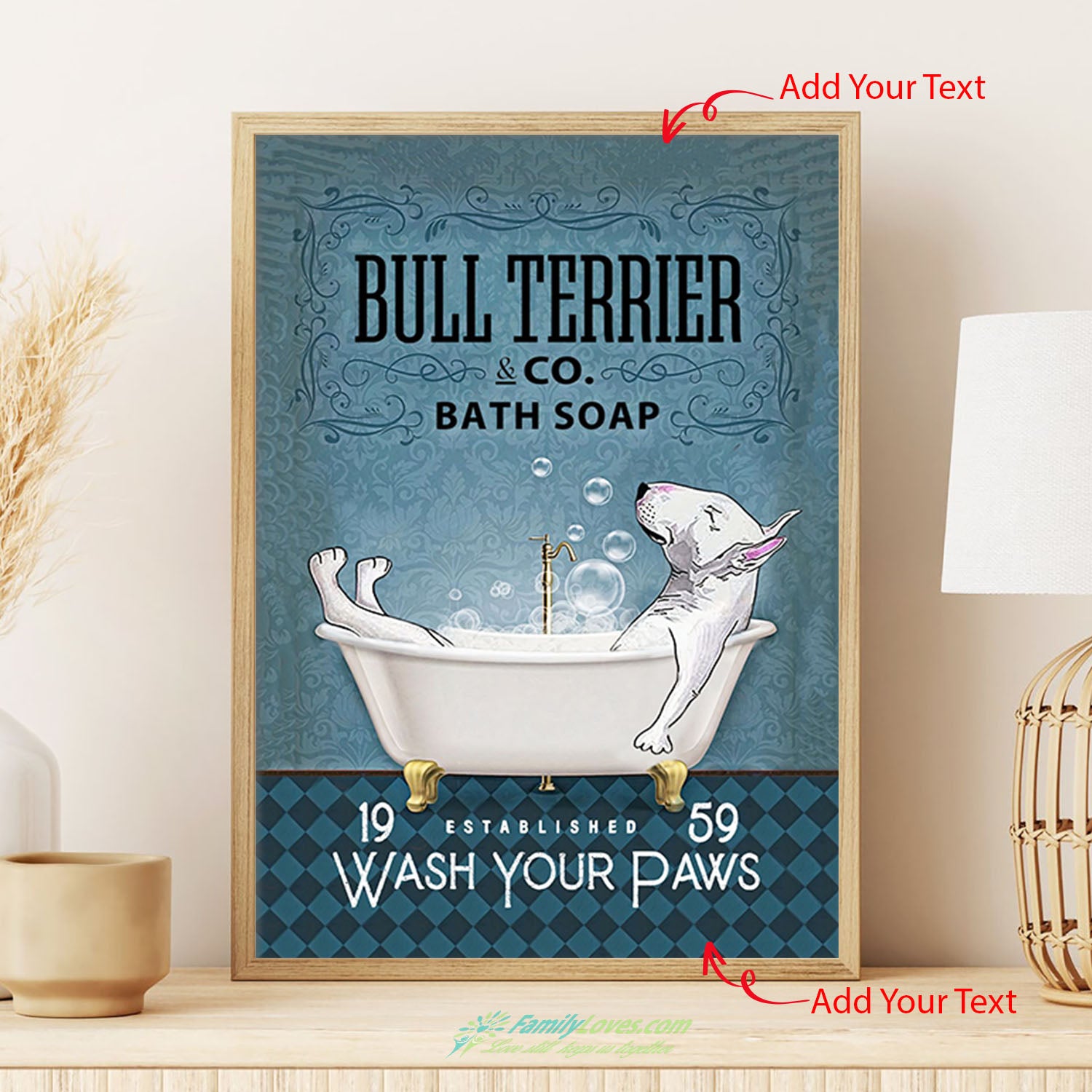 Bull Terrier Co Bath Soap Frame For Canvas 16X20 Poster Frames 18 X 24 All Size 1