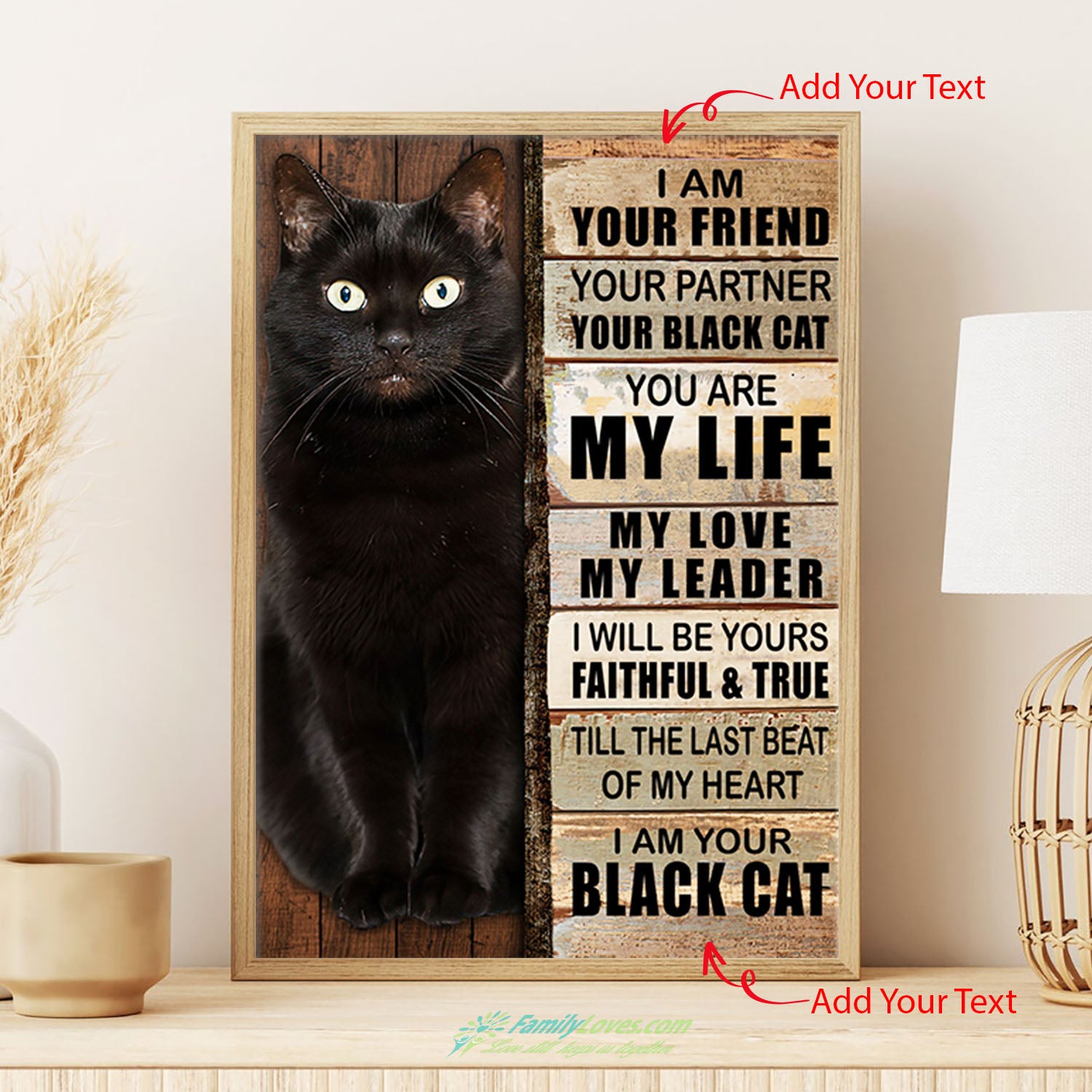 Cat I Am Your Friend Frame For Canvas 16X20 Poster Frames All Size 1