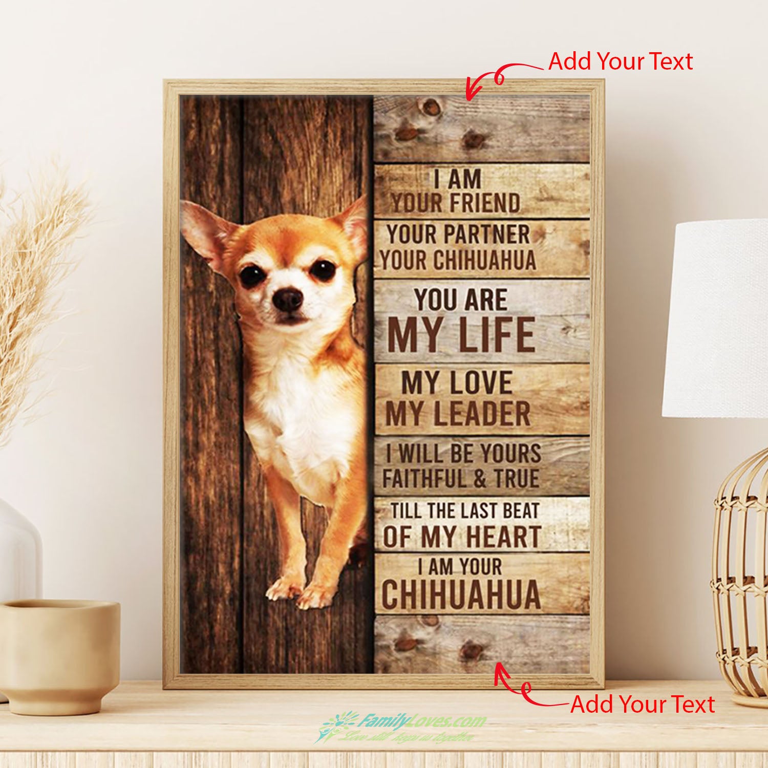 Chihuahua I Am Your Friend Canvases For Painting White Poster Board All Size 1