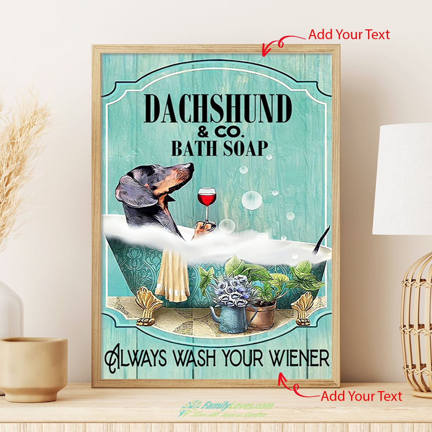 Dachshund Co. Bath Soap Canvas 8X10 Posters All Size 1