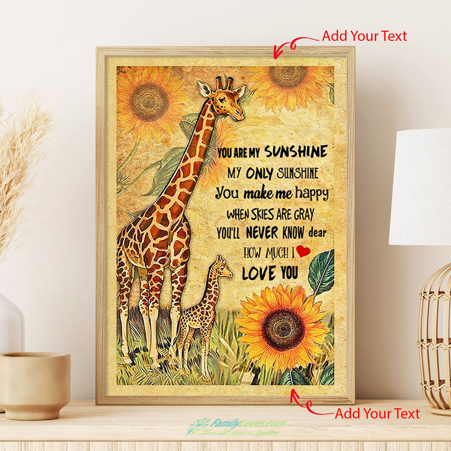 Deer Sunshine Canvas 18X24 24X36 Poster Frame All Size 1