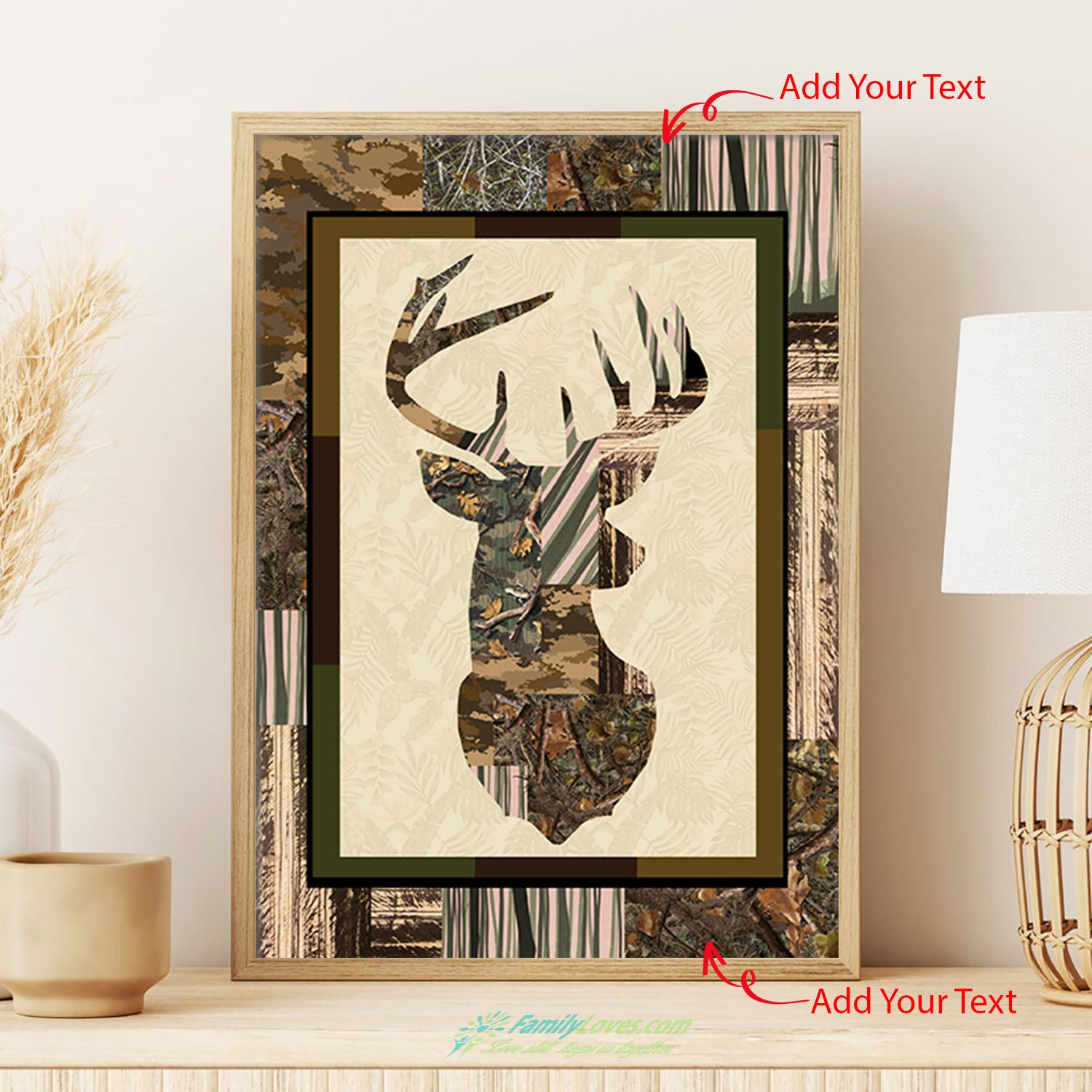 Deers Canvas 36 X 48 Poster Custom All Size 1