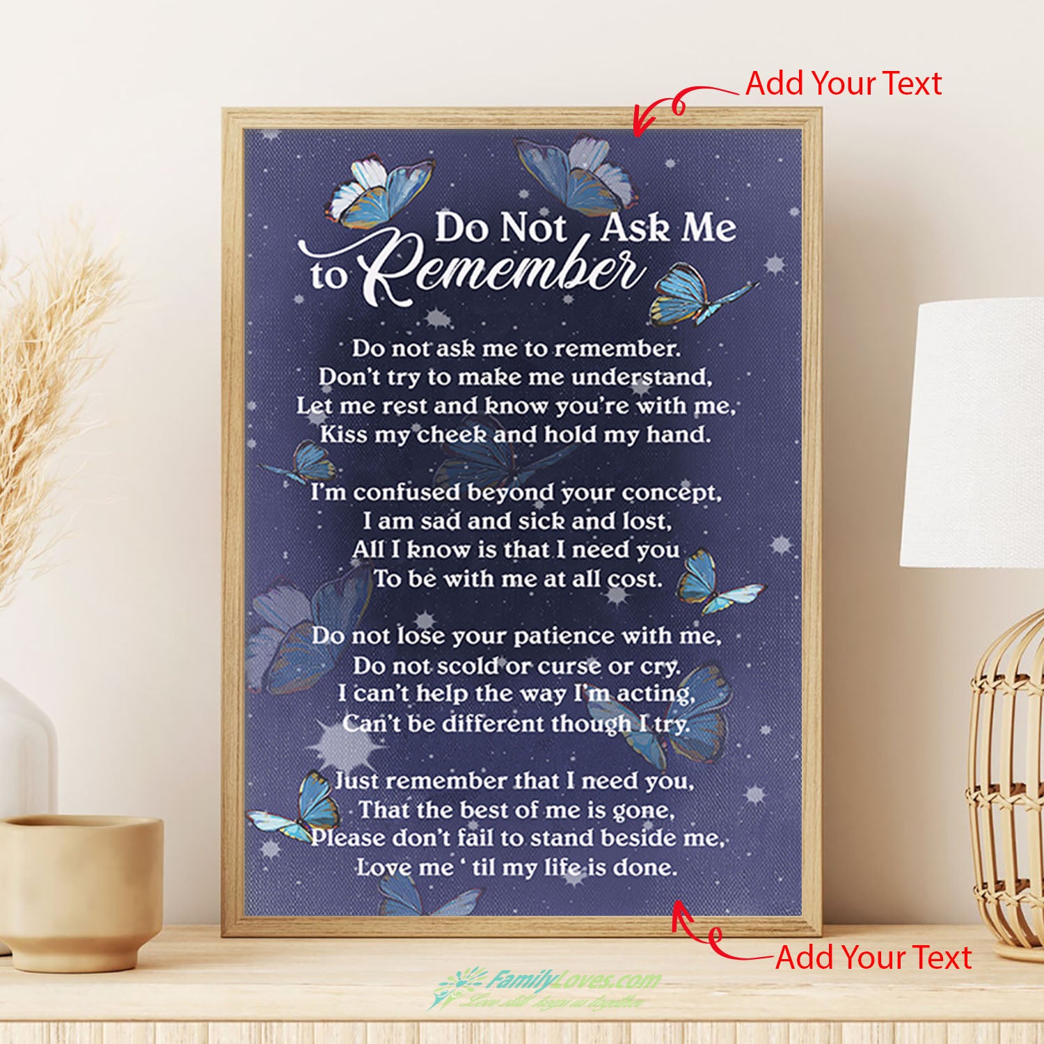 Do Not Ask Me To Remember Canvas 30X40 Poster Wall All Size 1