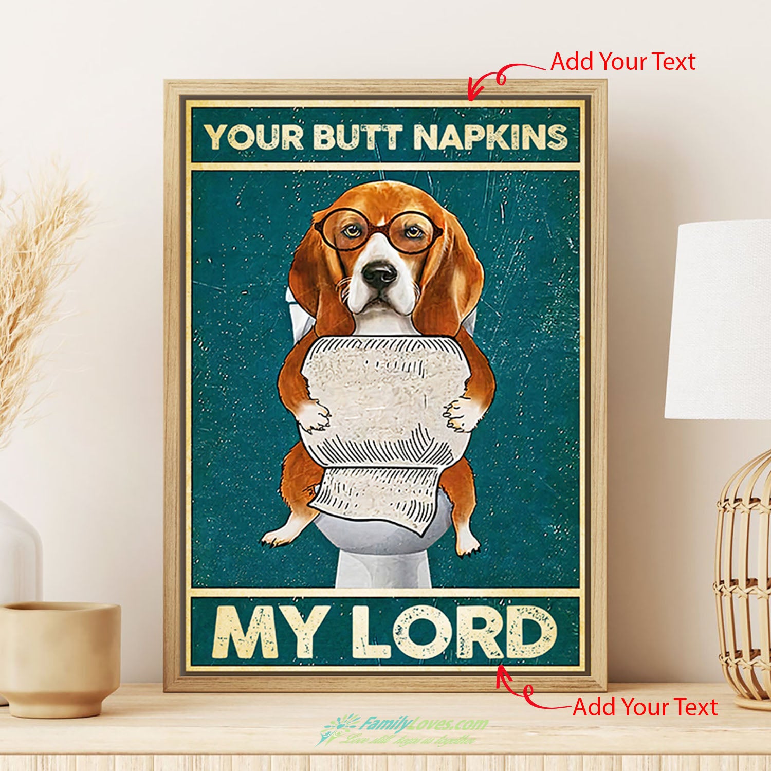 Dragon Your Butt Napkins My Lord Dog Canvas 20X30 Poster Frames All Size 1
