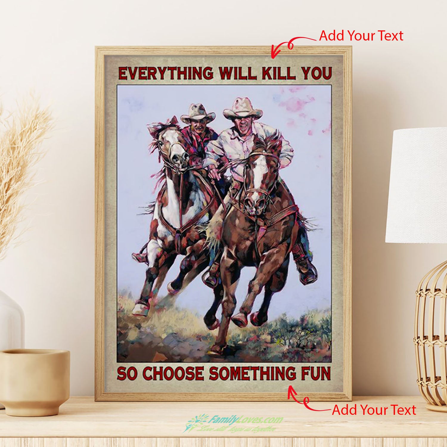 Everything Will Kill You So Shoose Something Fun Canvas Large Poster Mount All Size 1