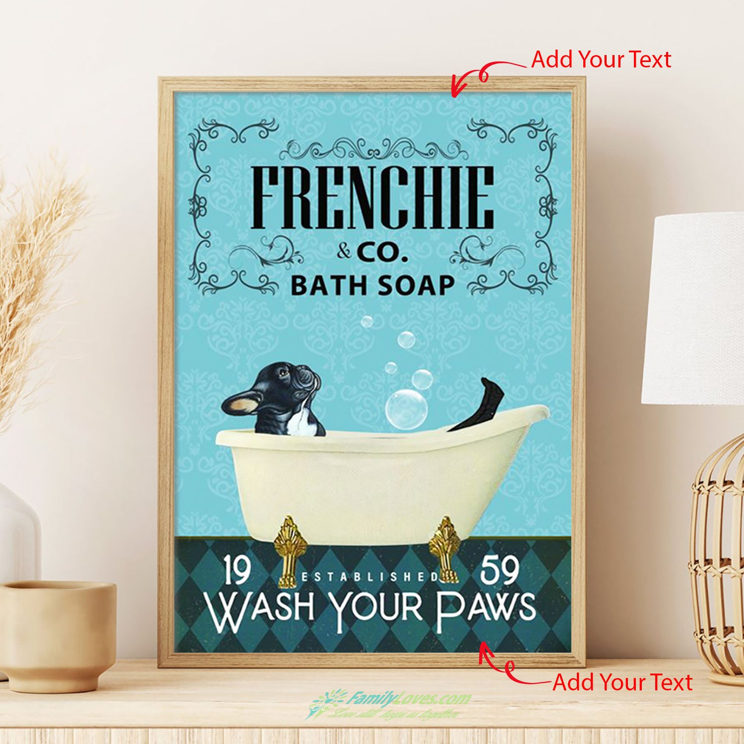 Frenchie Co. Bath Soap Canvas Wall Art For Living Room Poster Printer All Size 1