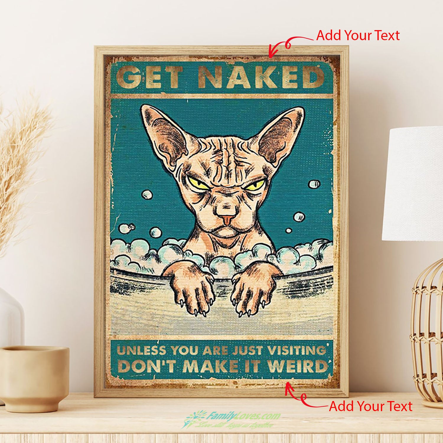 Get Naked Unless You Are Just Visiting Dontt Make It Weird Canvas 30X40 Poster 18X24 All Size 1
