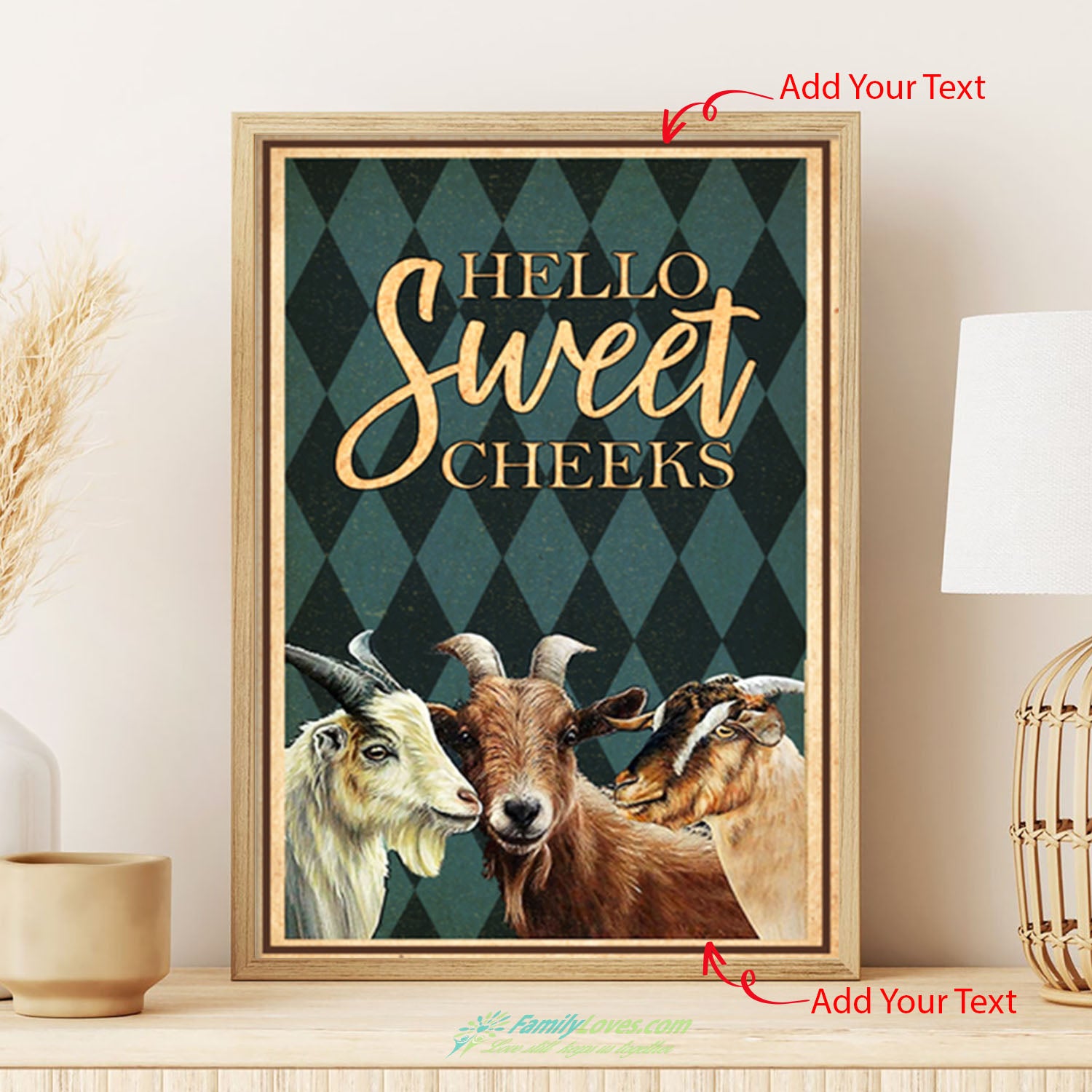 Hello Sweet Cheeks Cow Canvas 16X20 Posters All Size 1