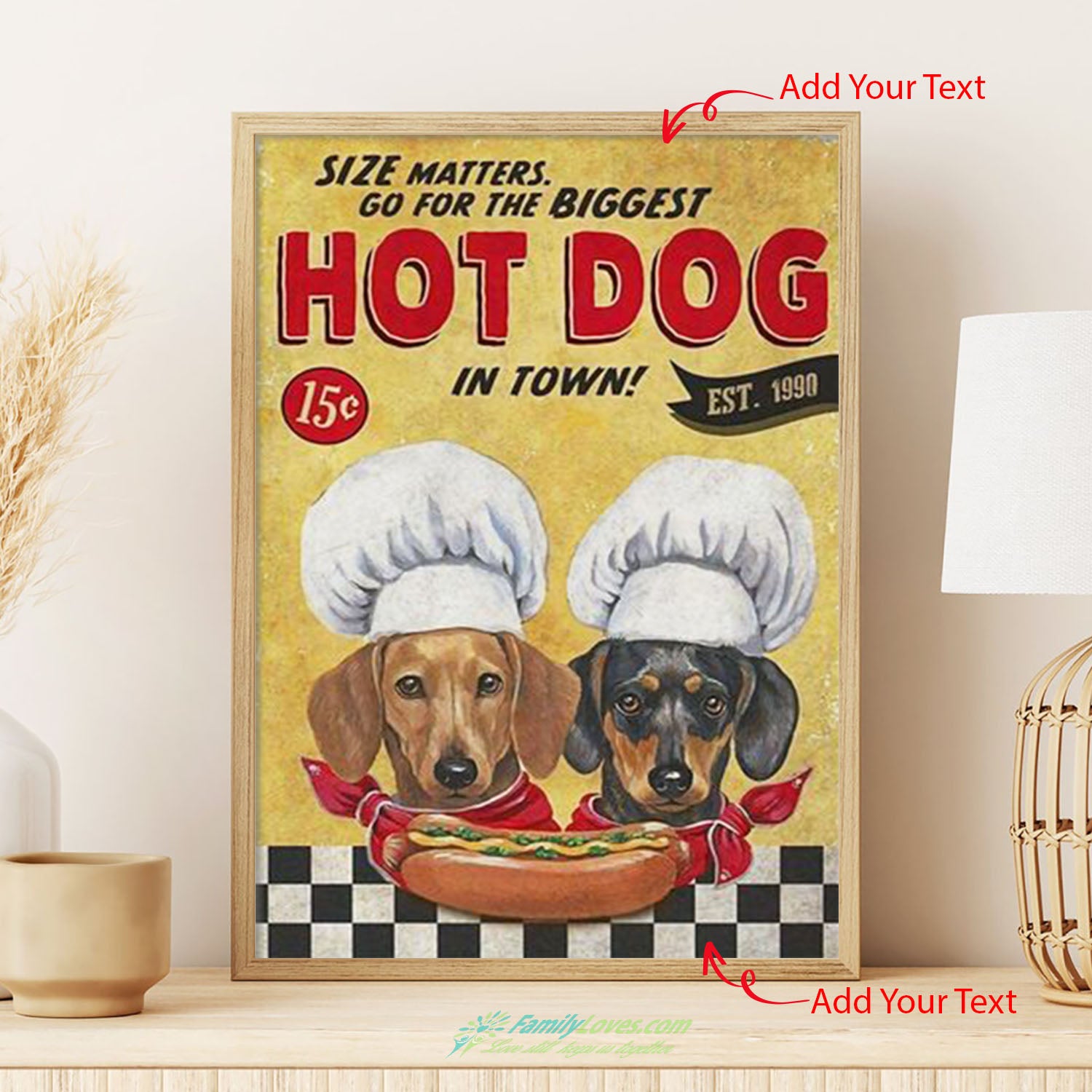 Hot Dog Canvas Large Poster 16X20 All Size 1