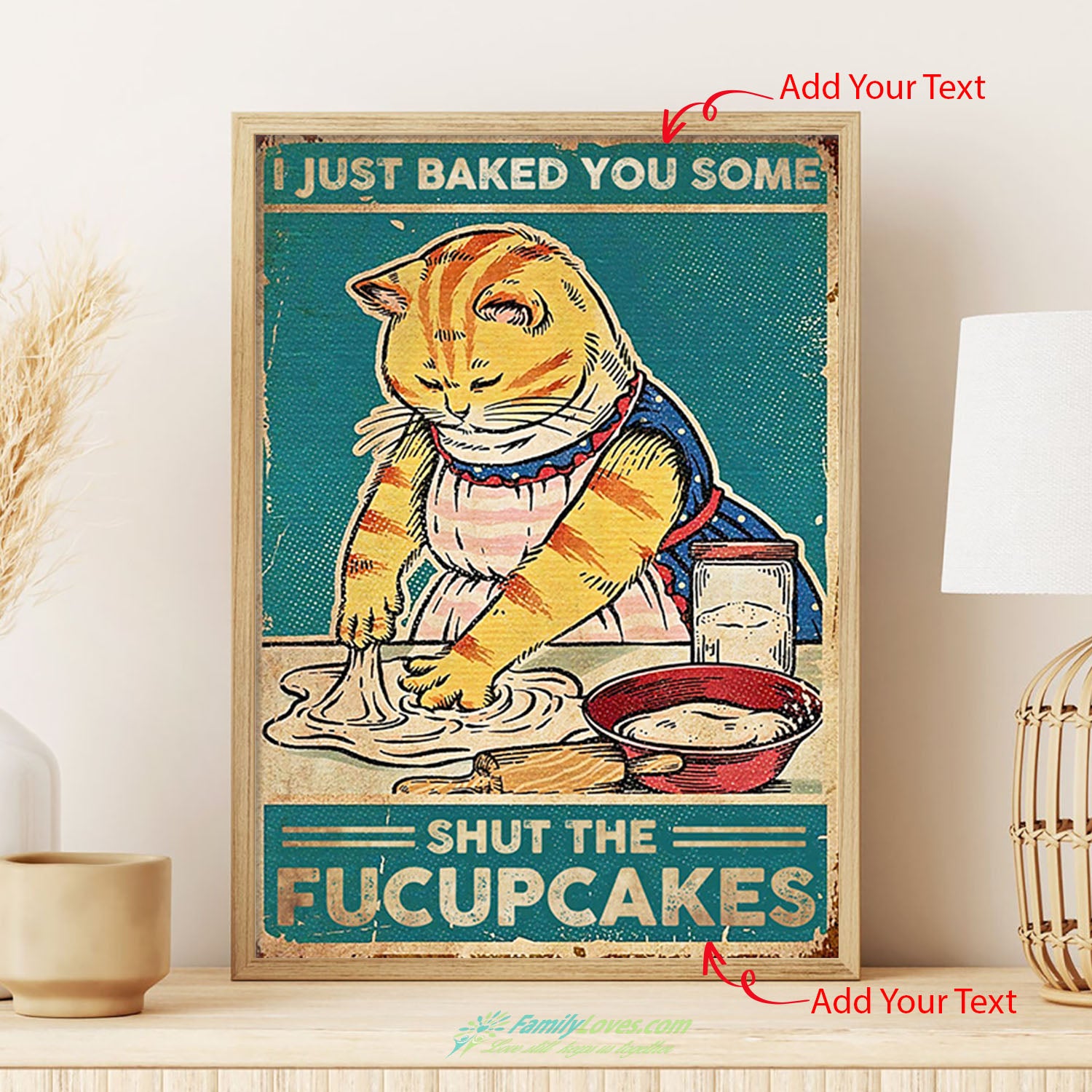 I Jusst Bakes You Some Shut The Fucup Cakes Canvas Prints Poster Letters All Size 1
