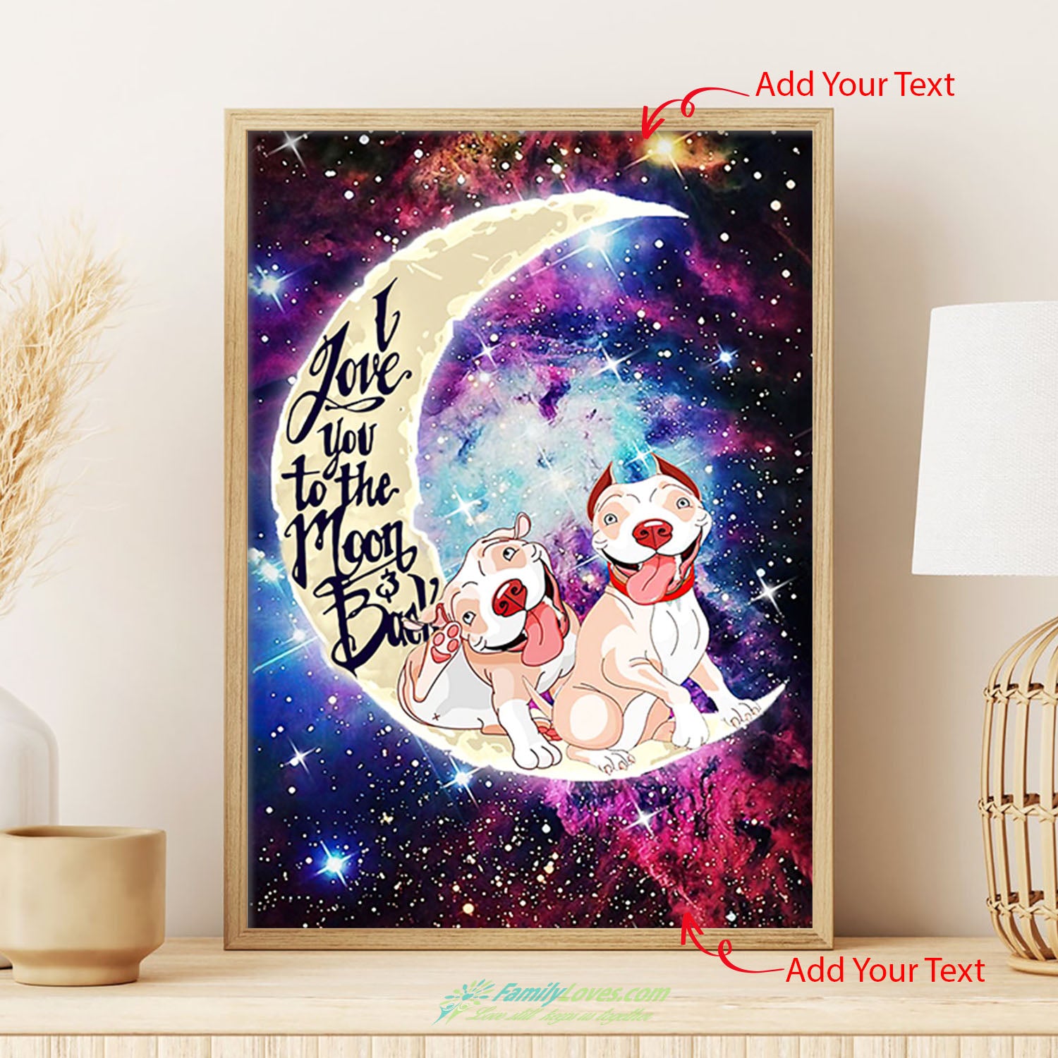 I Love You To The Moon And Back Canvases For Painting Poster Paint All Size 1