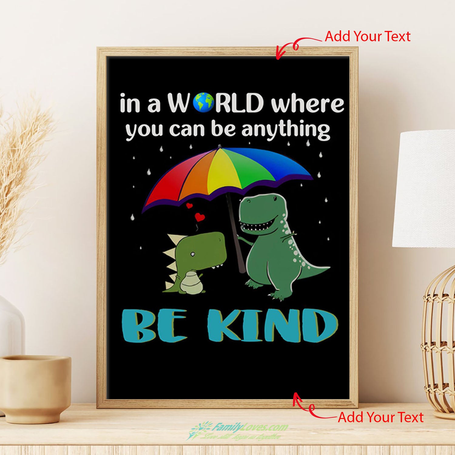 In A World Whare You Can Be Anything Be Kind Wall Canvas Art Poster Decor All Size 1