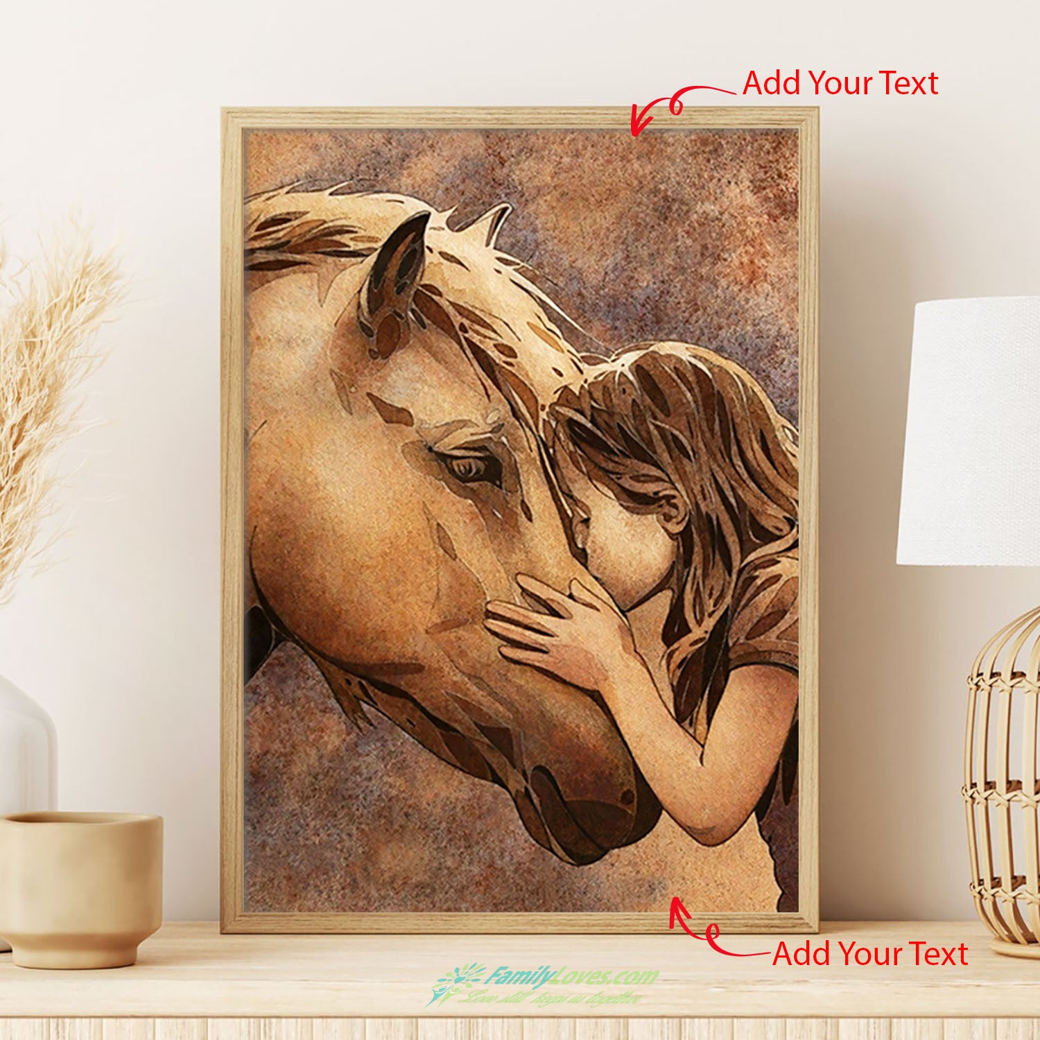 Jigsaw Puzzle Just A Girl Who Love Horse Large Canvas Art Poster Wall Decor All Size 1