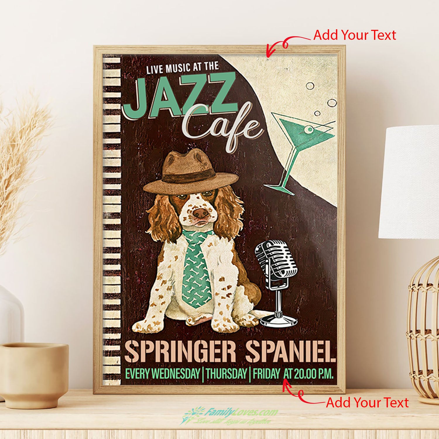 Live Music At The Jazz Cafe Springer Spaniel Canvases For Painting Poster Display All Size 1