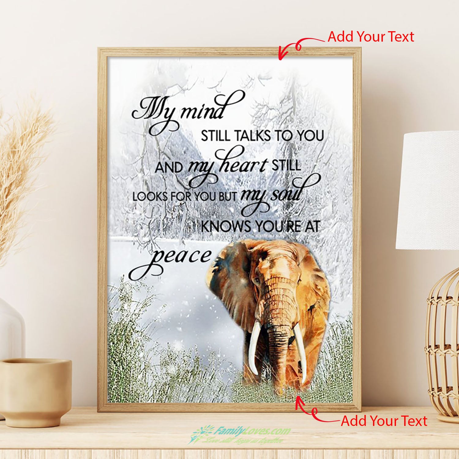 My Mind Still Talks To You And My Heart Still Looks Canvas Fabric Poster Printer All Size 1