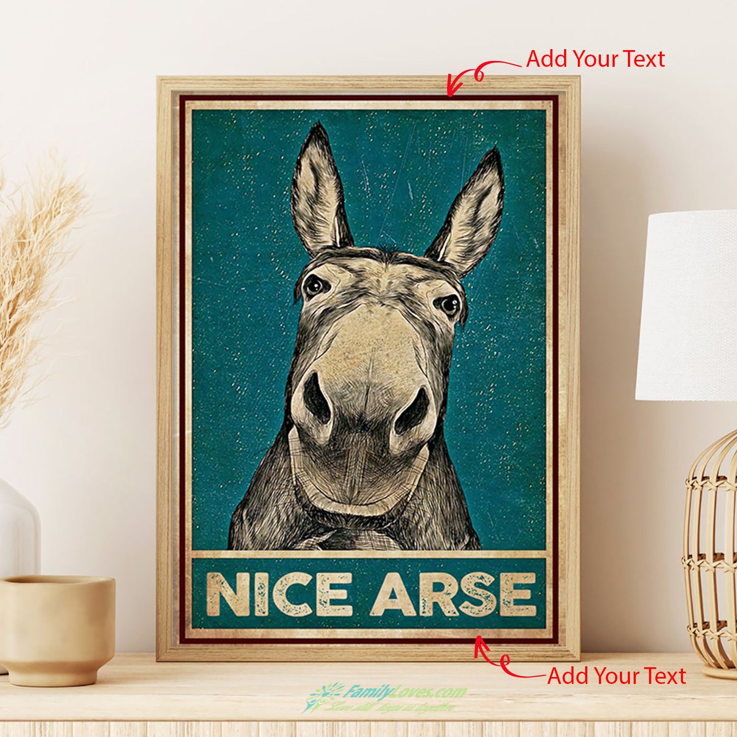Nice Arse Framed Canvas Wall Art Poster 18X24 All Size 1