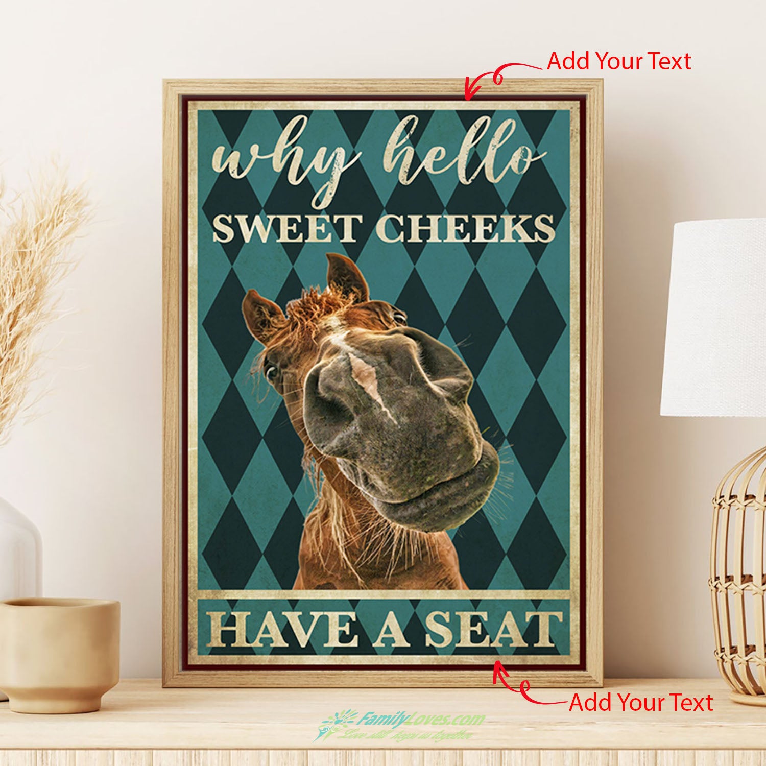 Nice Butt Horse Canvas 11X14 Poster Hanging All Size 1