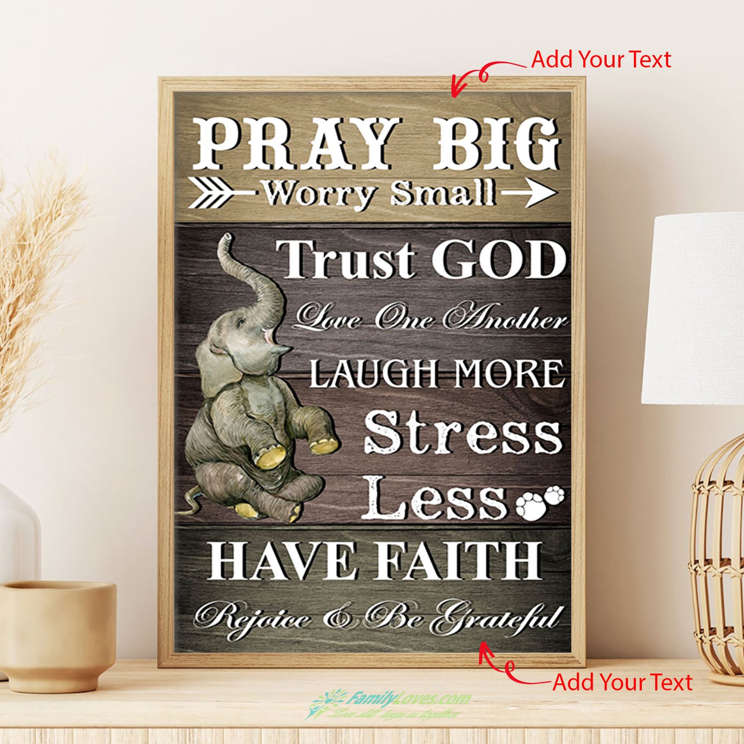 Pray Big Canvas 16X20 24X36 Poster Frame All Size 1