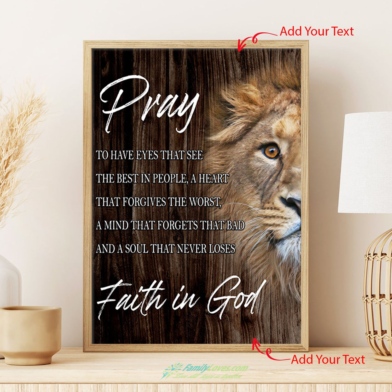 Pray Faith In God Canvas Boards Poster Custom All Size 1