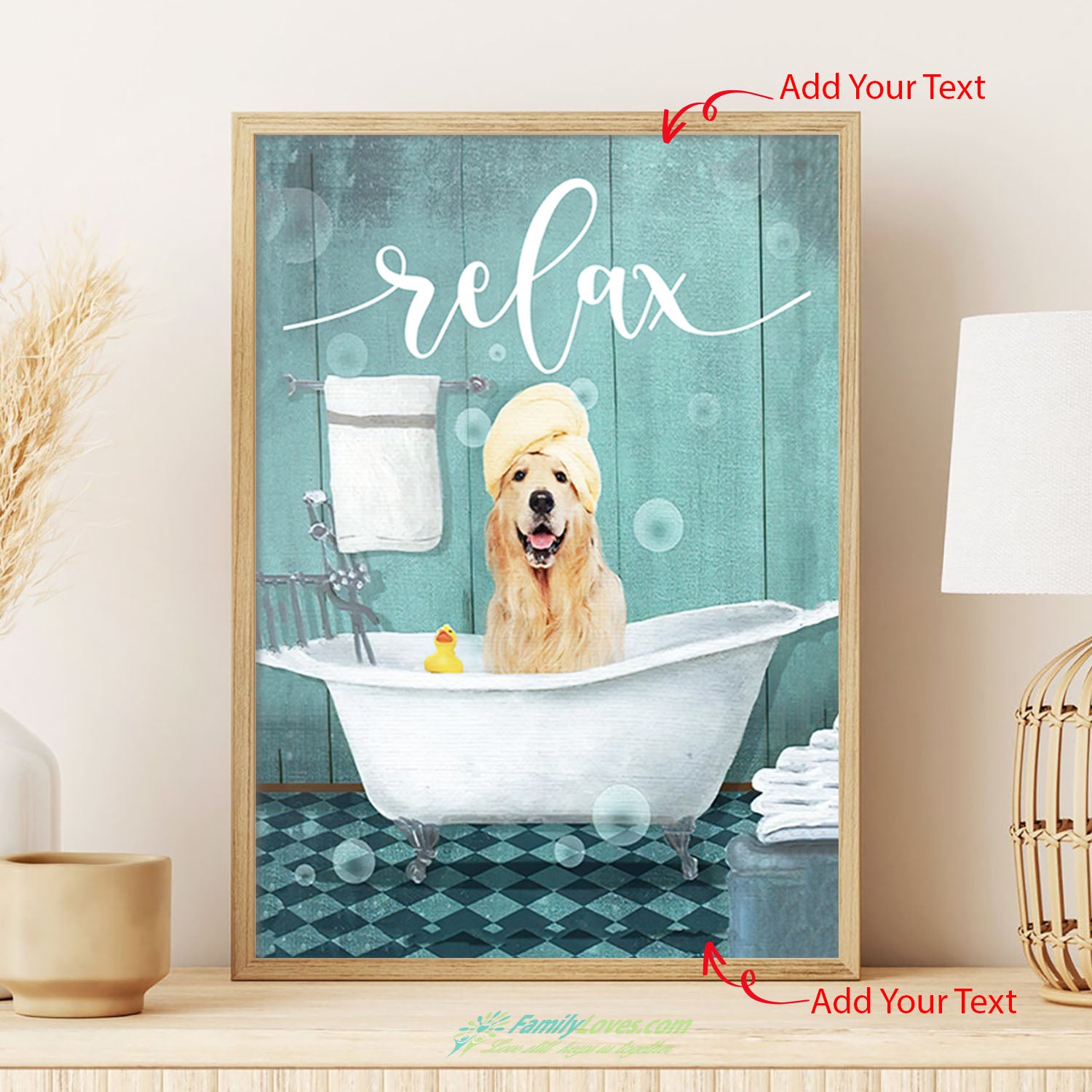 Relax Dog Canvas 36 X 48 Poster Decor All Size 1