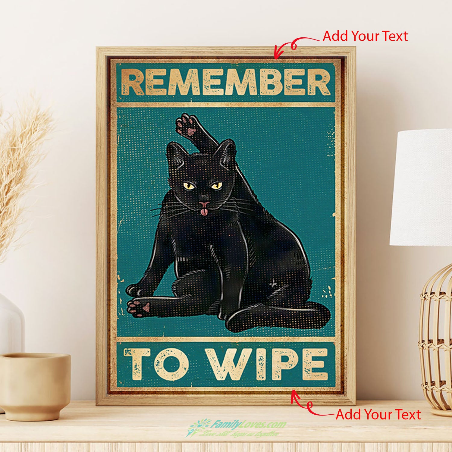 Remember To Wipe Cat Canvases For Painting Poster Frames 18 X 24 All Size 1