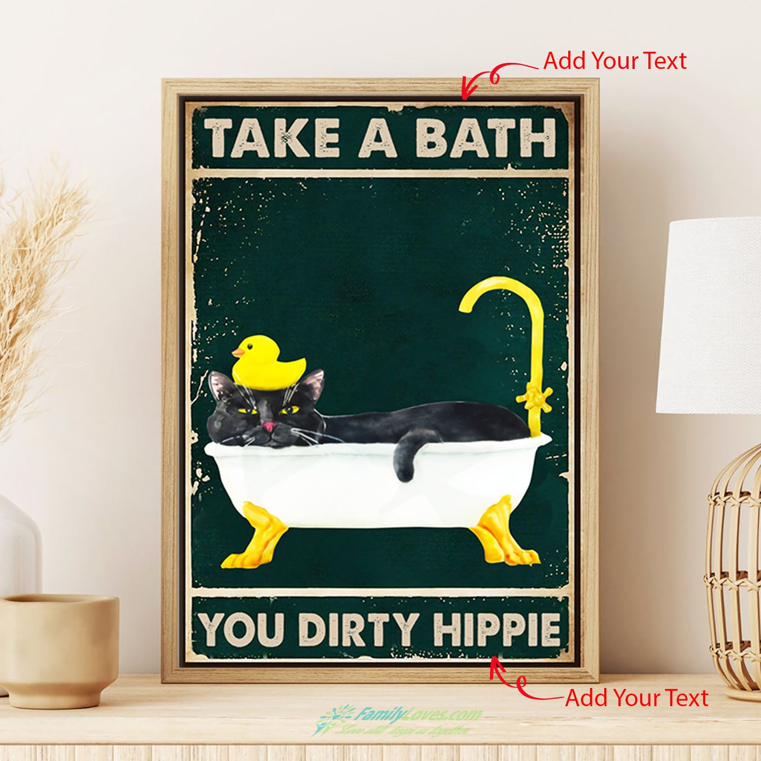 Take A Bath You Dirty Hippie Canvas 8X10 Poster Hanging All Size 1