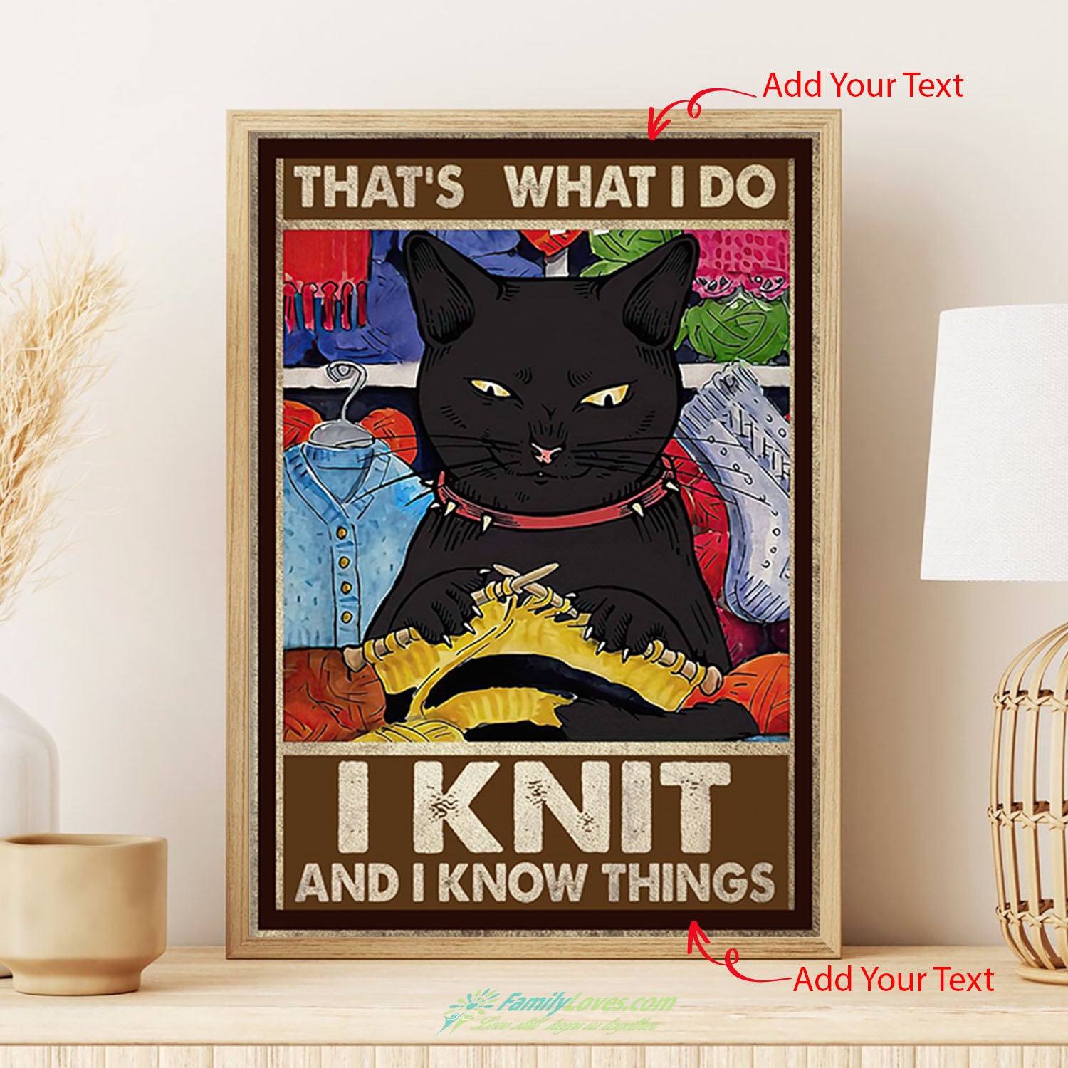 ThatS What I Do I Knit And I Know Things Canvas Art Poster Prints All Size 1