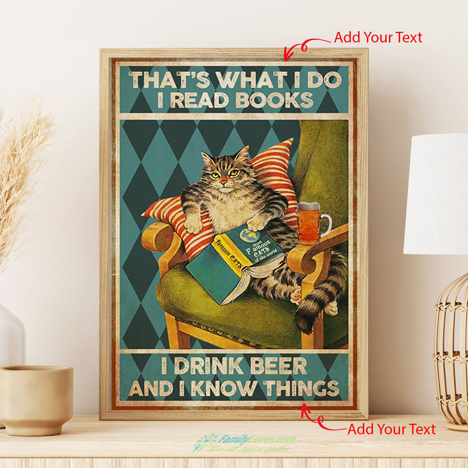 That What I Do I Read Book I Drink Beer And I Know Things Green Book Canvas Hanger Poster Light All Size 1