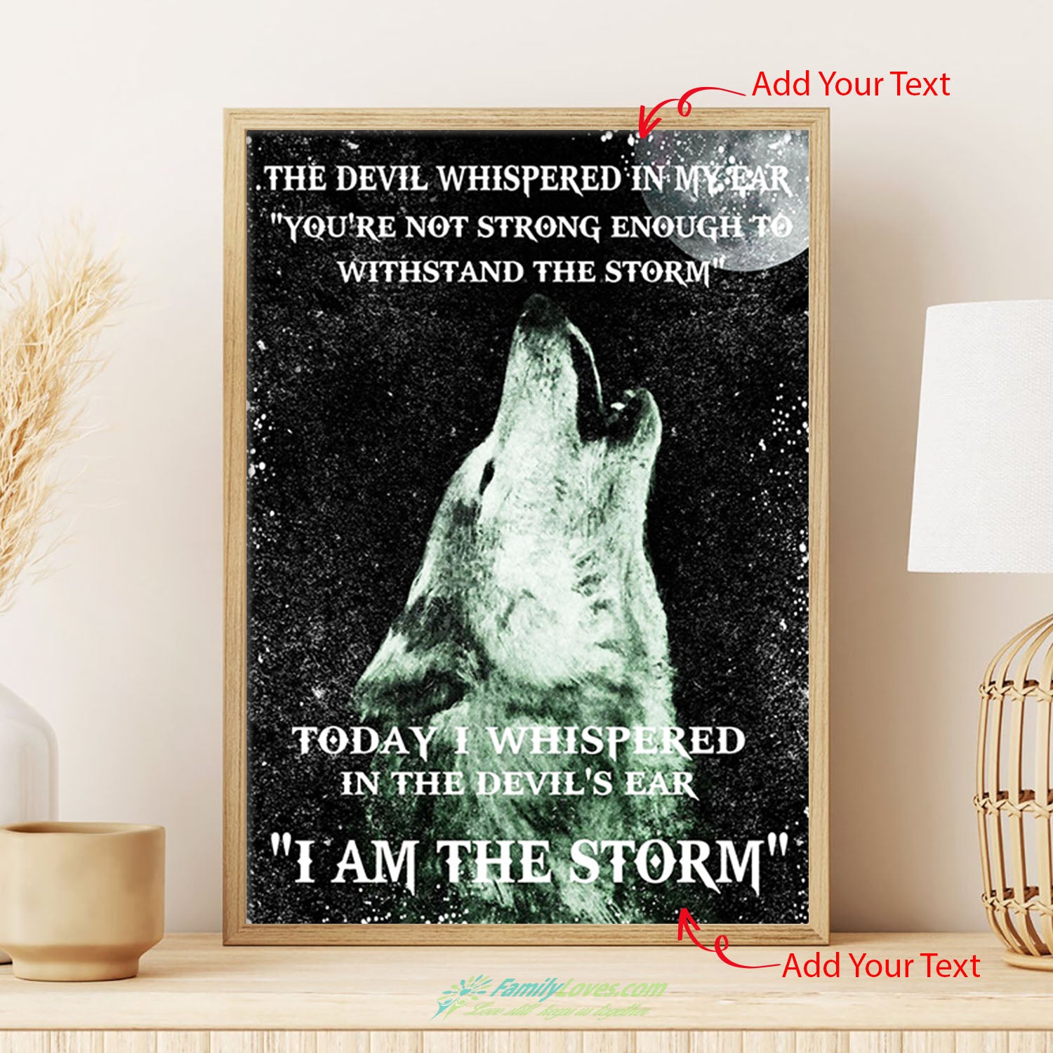 The Devil Whispered Canvas Large Poster Wall All Size 1