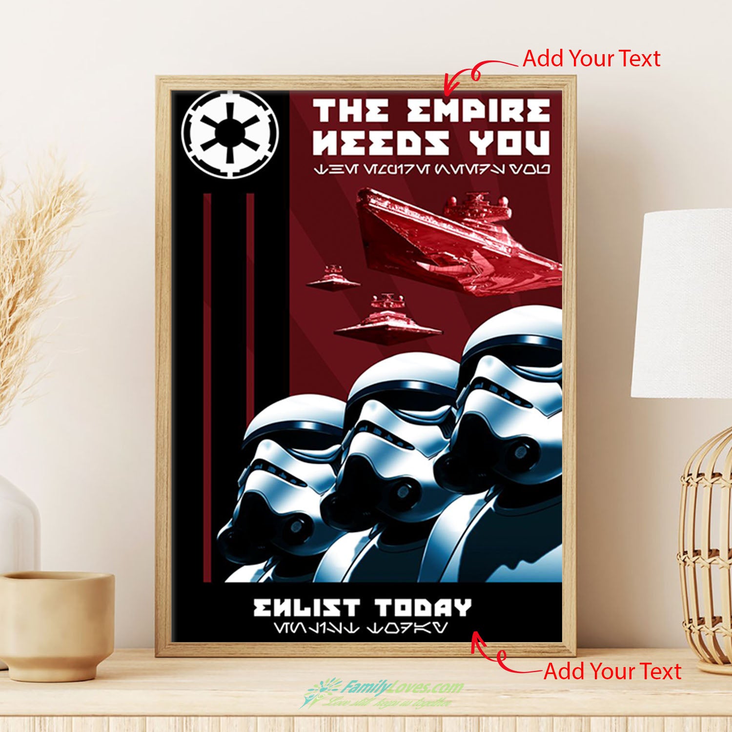 The Empire Needs You Enlist Today Canvas Fabric Poster Frames 18 X 24 All Size 1