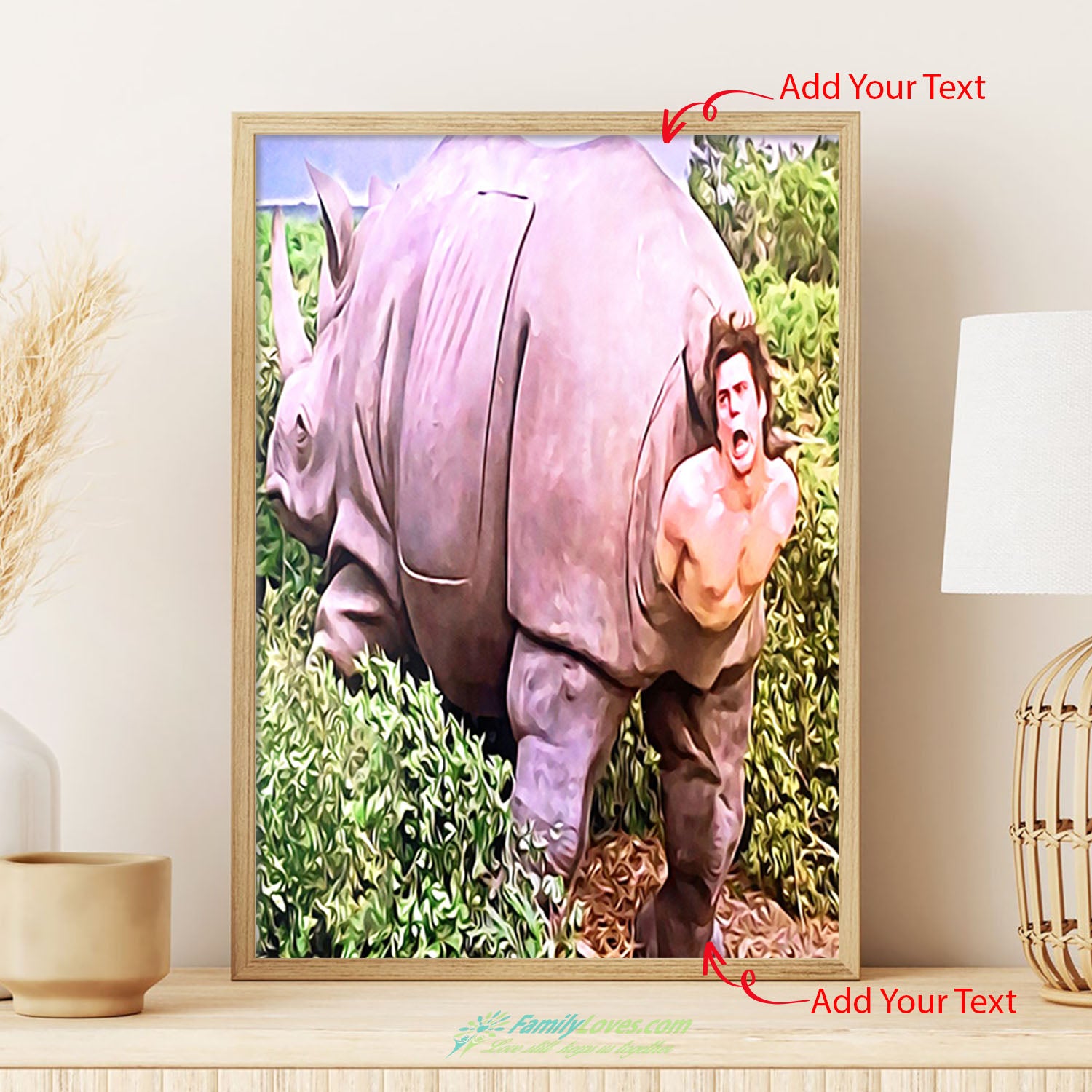 The Rhino Scene In Ace Ventura No Ace Ventura Rhino Print Osca Large Canvas Art Poster 12X18 All Size 1