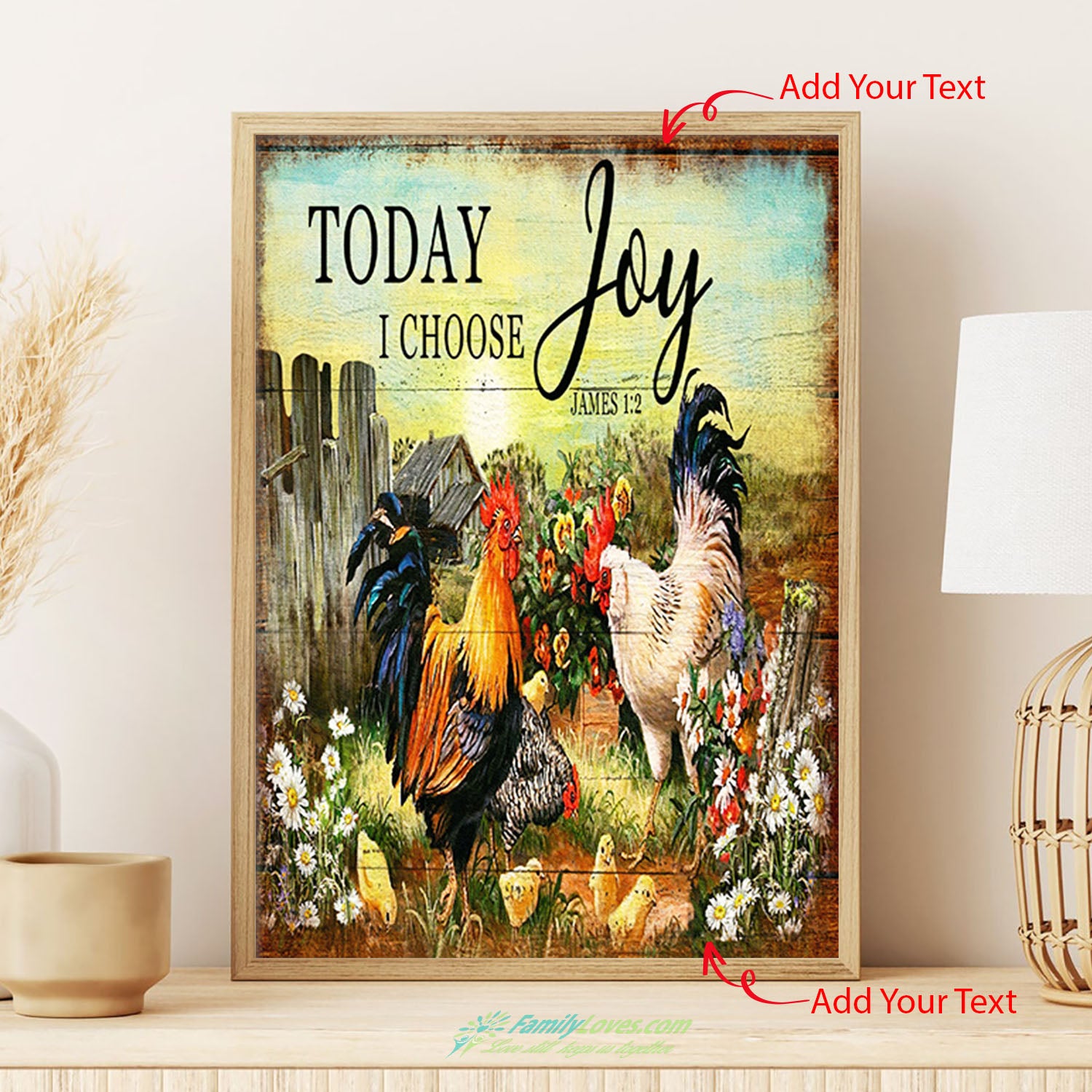 Today I Chose Joy Canvas Prints Poster Room Decor All Size 1