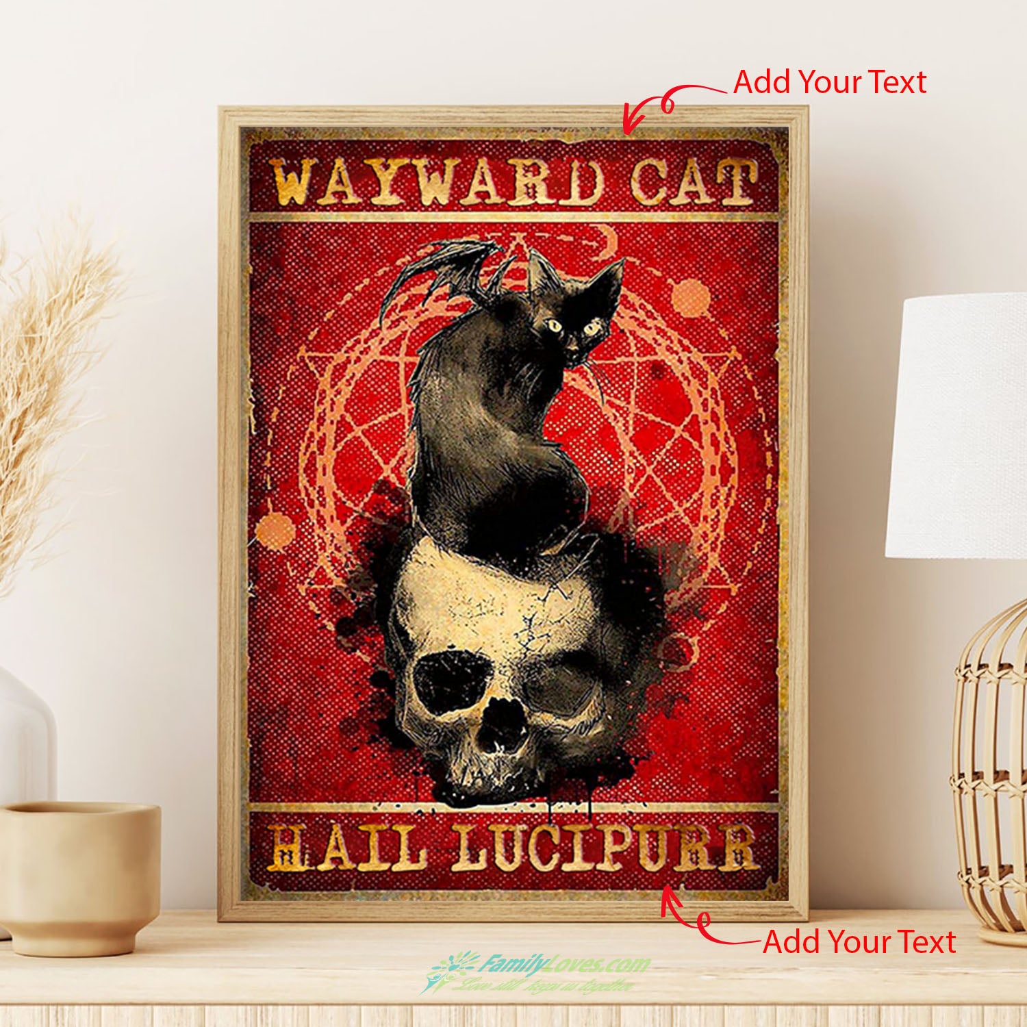 Wayward Cat Hail Canvas 48X36 Poster Printer All Size 1