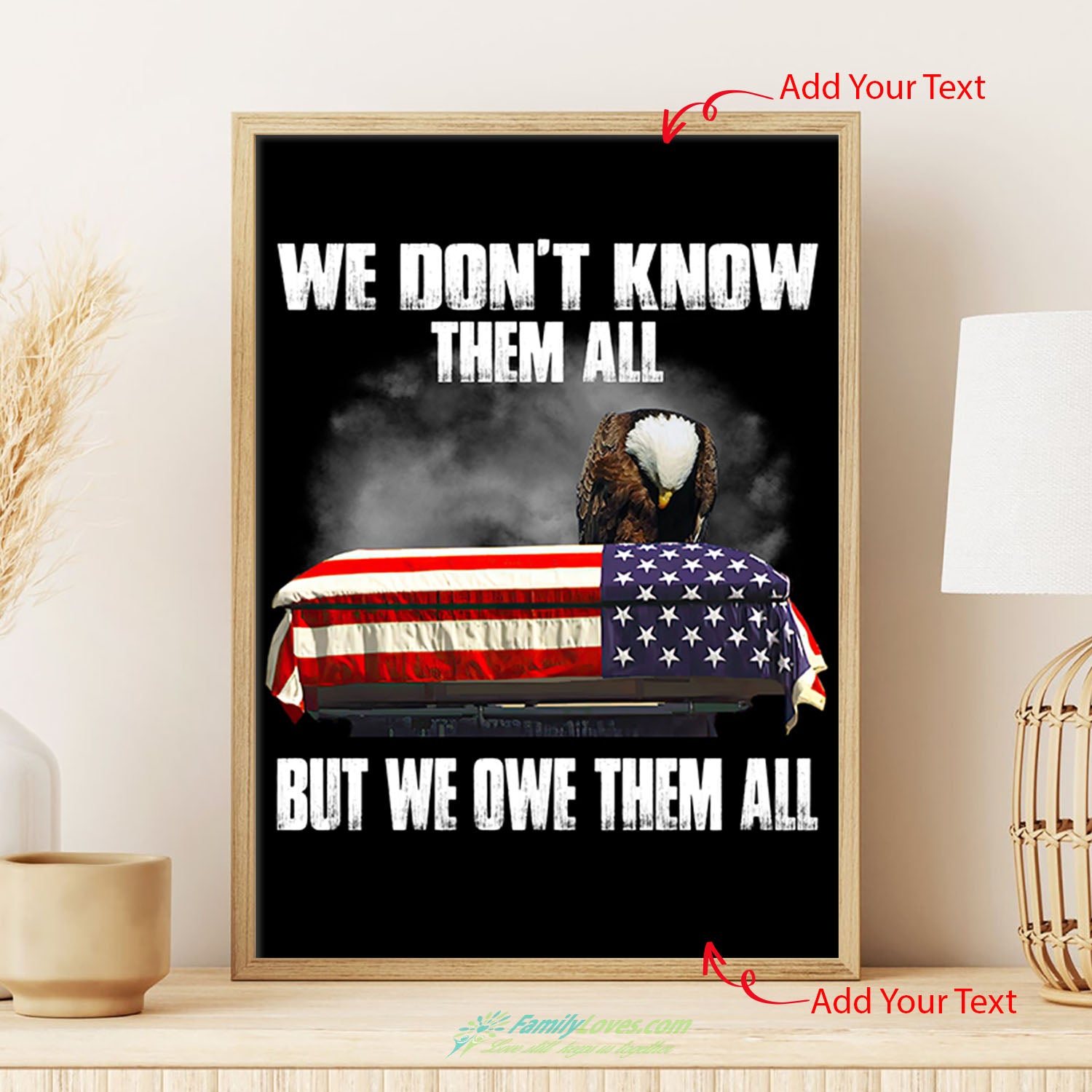 We Dont Know Them All But We Owe Them All Canvas Art 24X36 Poster Frame All Size 1